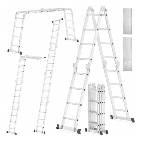 4x4 scharnierende aluminium ladder met platform